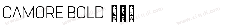 Camore Bold字体转换